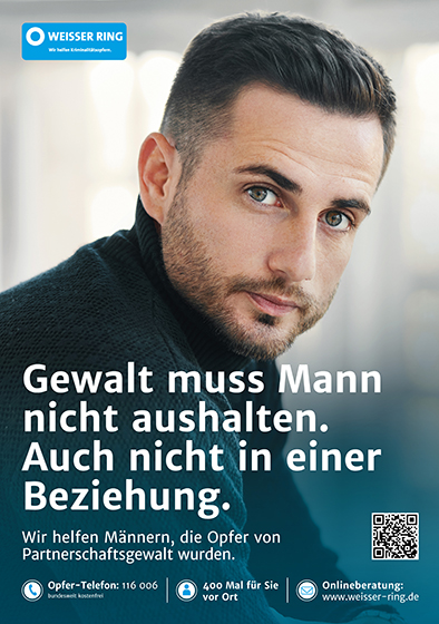Plakat "Gewalt gegen Männer"