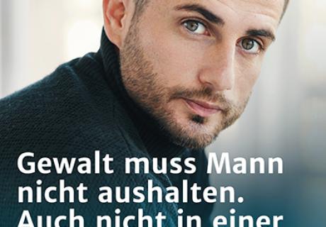 Plakat "Gewalt gegen Männer"